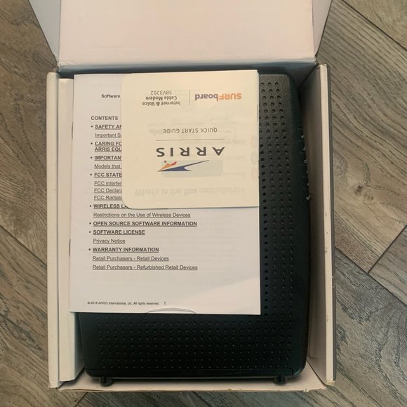 ARRIS SURFBOARD 3.0 DESKTOP CABLE MODEM DOCSIS SBV3202 XFINITY INTERNET & VOICE - Picture 12 of 12